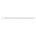 925 Sterling Silver Unisex Albert T Bar Bracelet — 9.5g