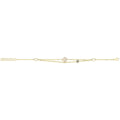 9 Carat (375) Yellow Gold Unisex White Enamel North Star Bracelet — 2.9g