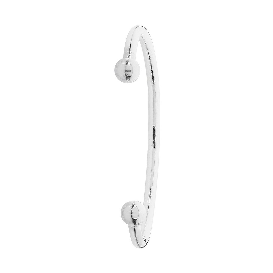 925 Sterling Silver Unisex Childrens Torc Bangle — 9.1g