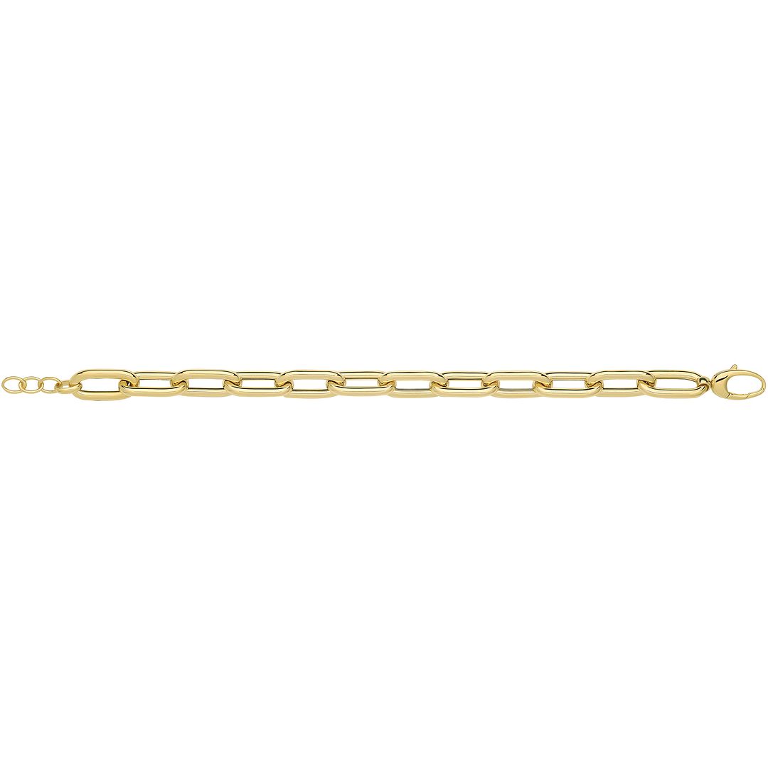 9 Carat (375) Yellow Gold Unisex Hollow Bracelet — 11.3g