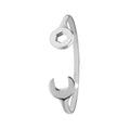 925 Sterling Silver Babies' Oval Spanner Bangle — 7.5g