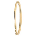 9 Carat (375) Yellow Gold Ladies' Hinged Bangle — 3.4g