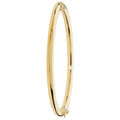 9 Carat (375) Yellow Gold Ladies' Hinged Bangle — 4.8g