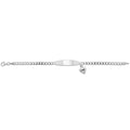 925 Sterling Silver Babies' Heart Charm ID Bracelet — 5.7g