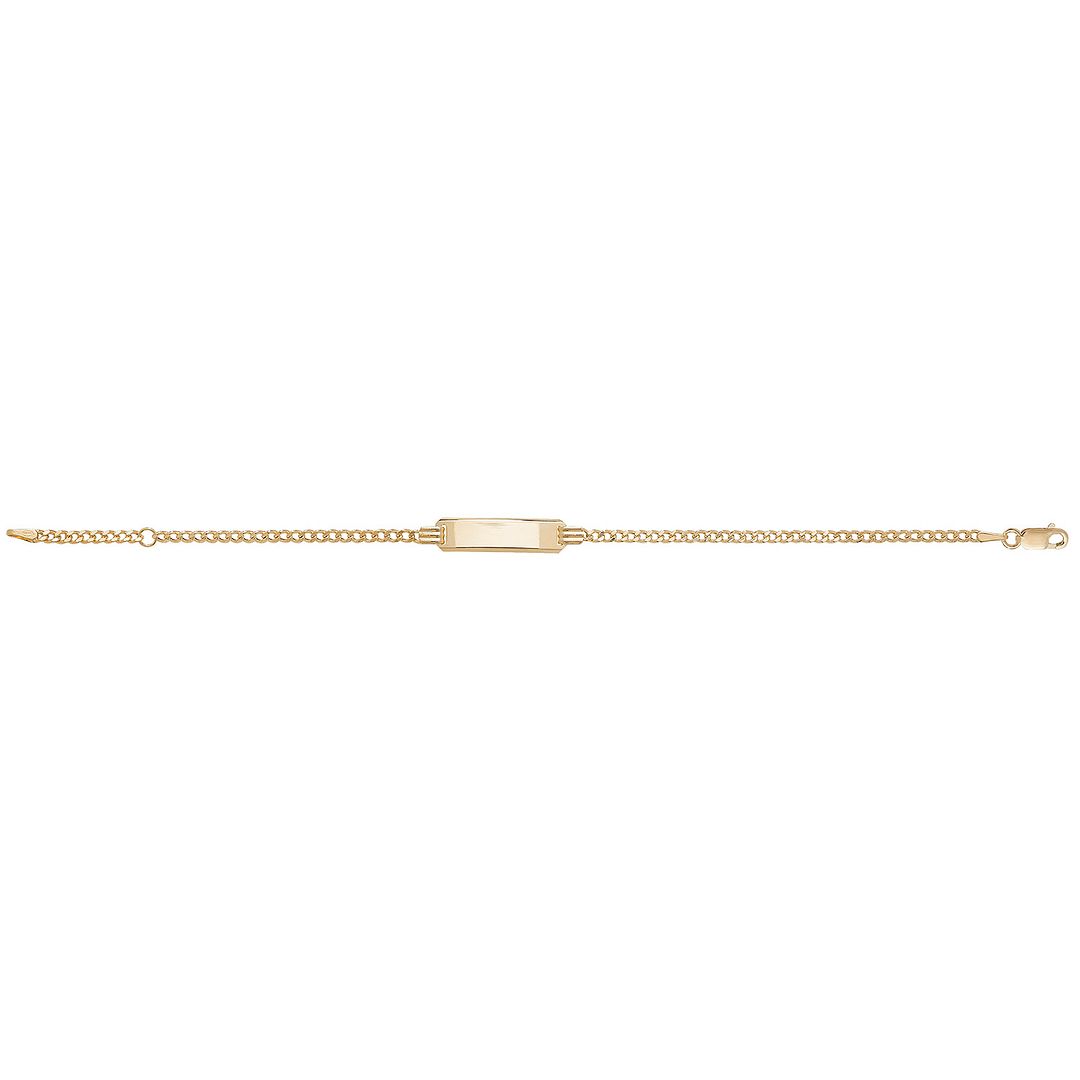 9 Carat (375) Yellow Gold Babies' 5.5 Inches ID Bracelet — 1.7g