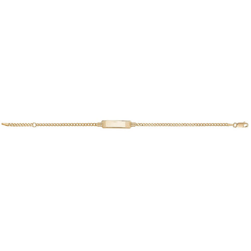9 Carat (375) Yellow Gold Babies' 5.5 Inches ID Bracelet — 1.7g