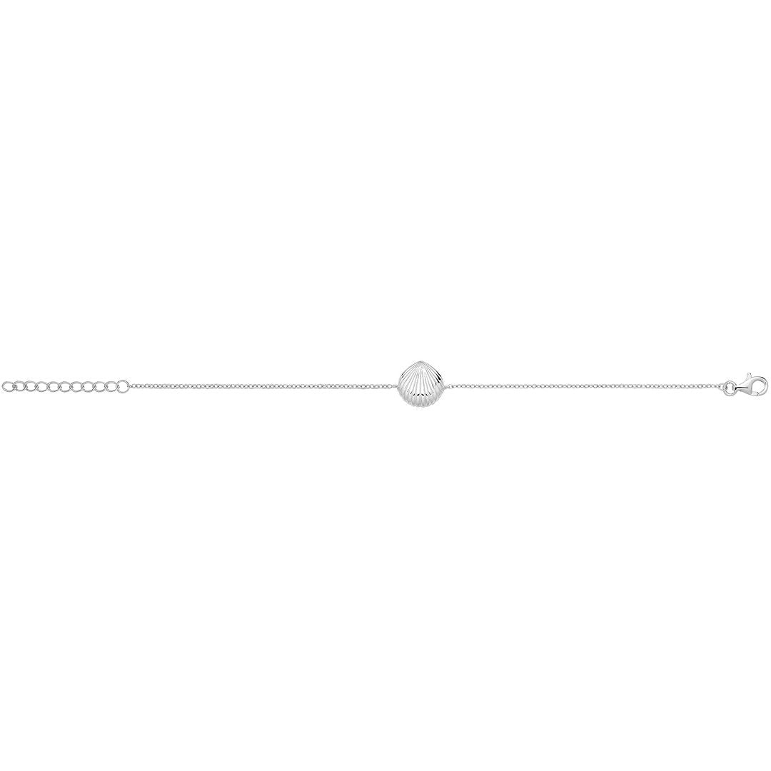 925 Sterling Silver Unisex Sea Shell Bracelet — 2.0g