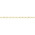 9 Carat (375) Yellow Gold Ladies' 7.5 inches Paperclip Bracelet — 5.7g