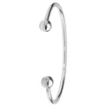 925 Sterling Silver Ladies' Torc Bangle — 12.4g