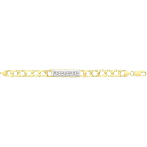 9 Carat (375) Yellow Gold Babies' 5.5 Inches Cast ID Bracelet — 7.7g