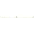 9 Carat (375) Yellow Gold Ladies' 7.25 Inches Open Circle Bracelet — 0.5g