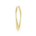 9 Carat (375) Yellow Gold Unisex Gentle Twist Bangle — 11.8g