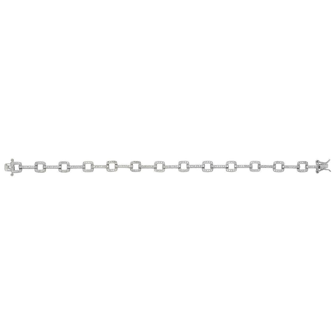 925 Sterling Silver Ladies' Bracelet — 10.8g