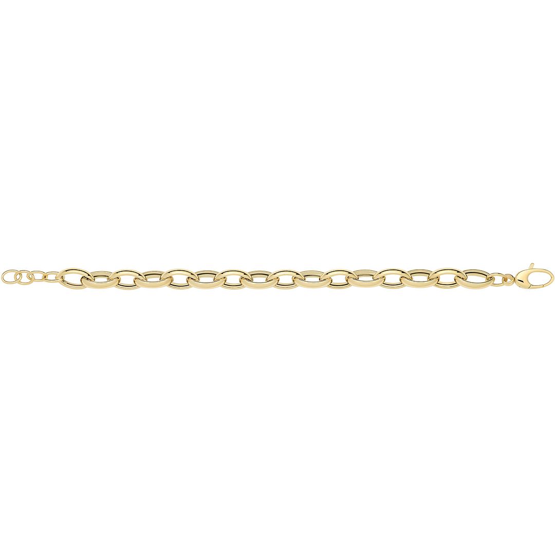 9 Carat (375) Yellow Gold Unisex Hollow Bracelet — 6.4g