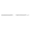 925 Sterling Silver Men's Cuban ID Bracelet — 43.1g