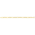 9 Carat (375) Yellow Gold Ladies' 7.5 inches Paperclip Bracelet — 4.3g