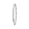 925 Sterling Silver Babies' Oval Plain Hinged Bangle — 5.4g