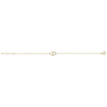 9 Carat (375) Yellow Gold Ladies' 7.25 Inches Double Circle Bracelet — 0.7g