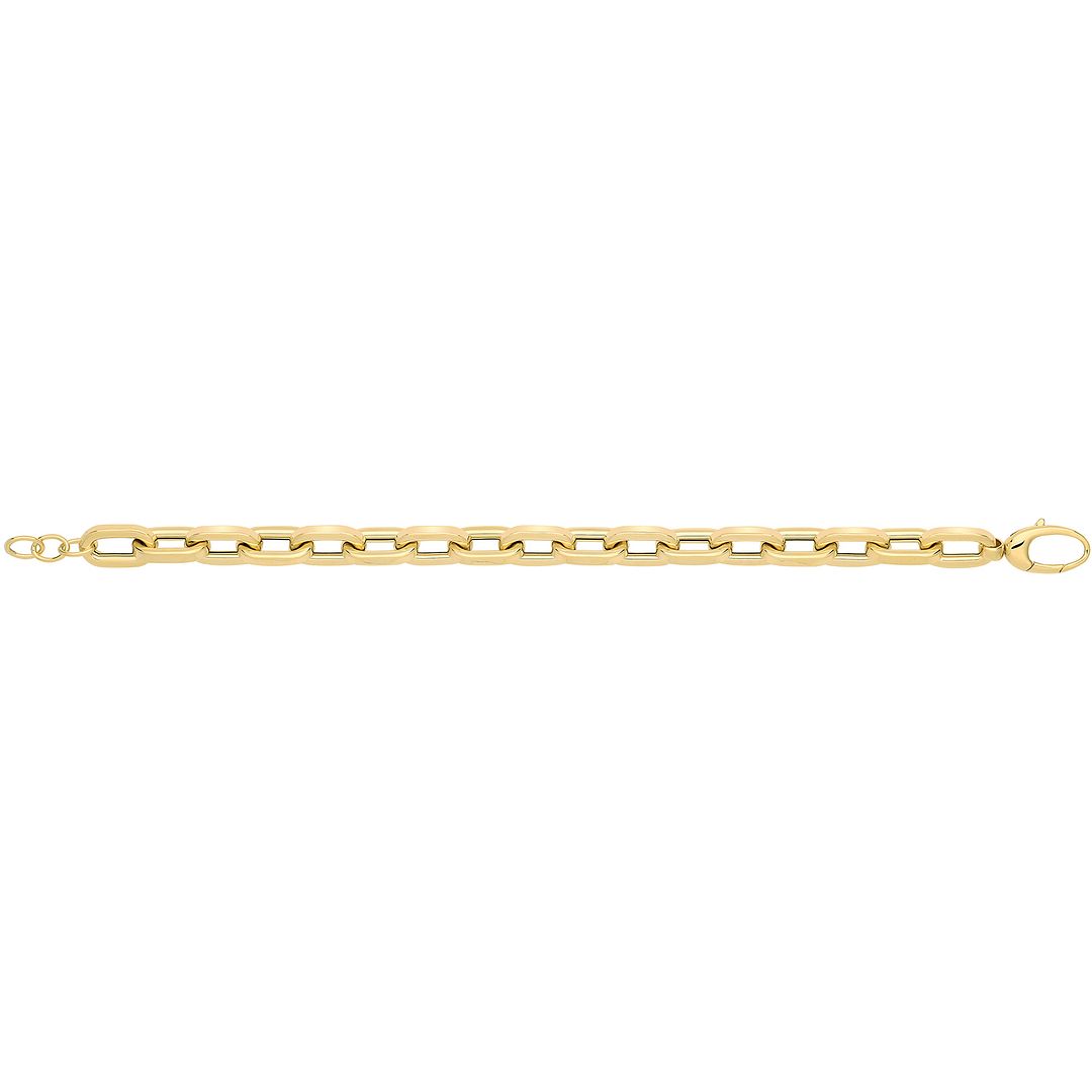 9 Carat (375) Yellow Gold Unisex Hollow Bracelet — 14.8g