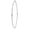 925 Sterling Silver Ladies' Round Plain Bangle — 5.0g