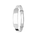 925 Sterling Silver Babies' Round Plain ID Expandable Bangle — 6.2g