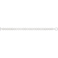 925 Sterling Silver Unisex Shell Pearl Bracelet — 14.0g