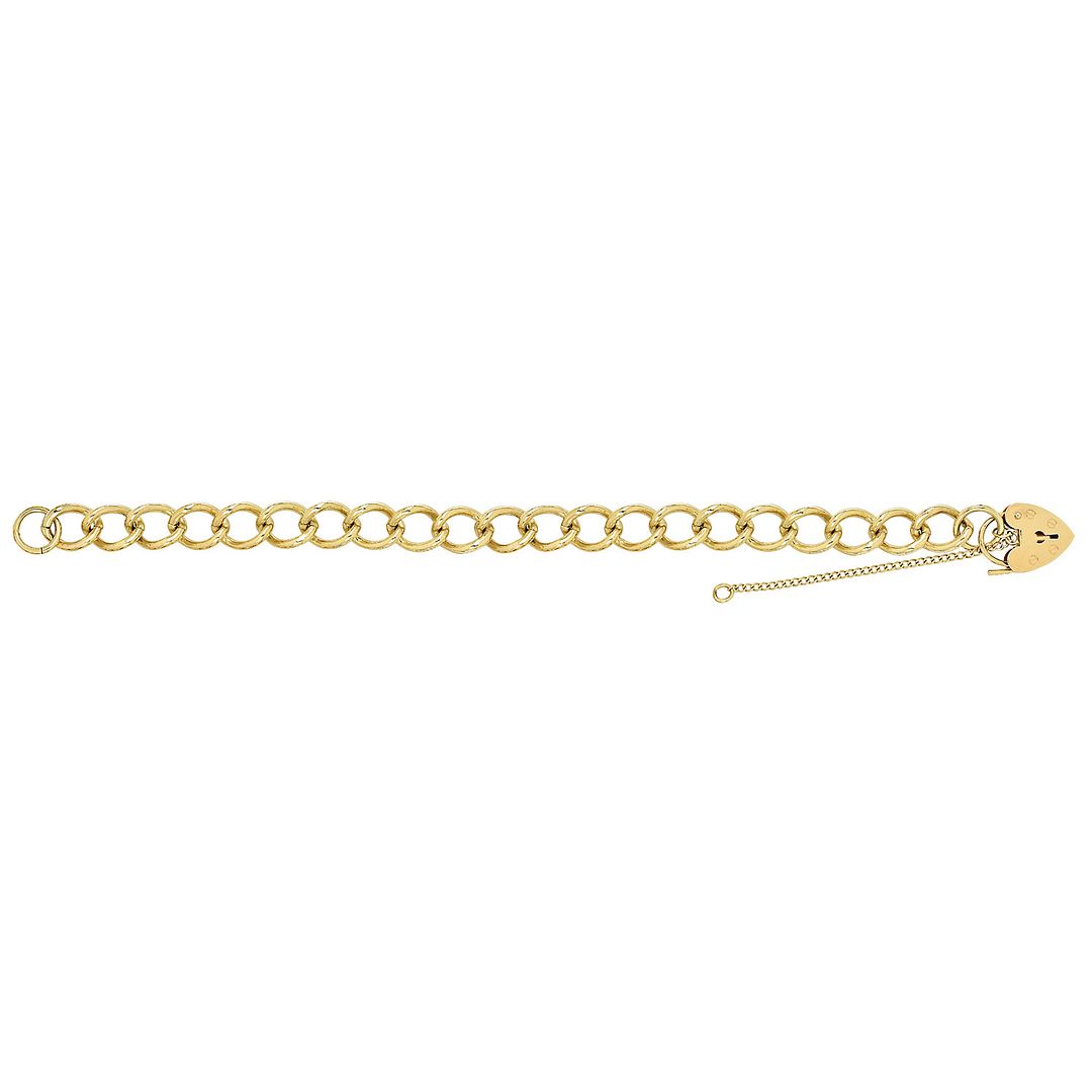 9 Carat (375) Yellow Gold Ladies' 8 Inches Charm Bracelet — 19.8g