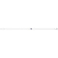925 Sterling Silver Unisex Alexandrite Solitaire Bracelet — 1.2g