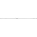 925 Sterling Silver Unisex Rolo Heart Bracelet — 1.6g