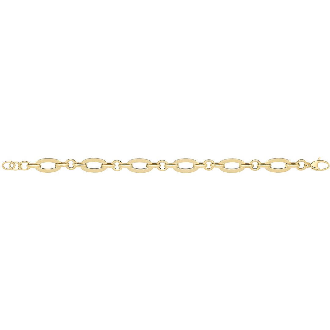 9 Carat (375) Yellow Gold Unisex Hollow Bracelet — 4.3g