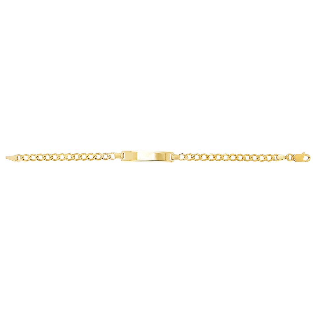 9 Carat (375) Yellow Gold Babies' Curb 6 inches ID Bracelet — 2.3g
