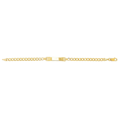9 Carat (375) Yellow Gold Babies' Curb 6 inches ID Bracelet — 2.3g