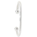 925 Sterling Silver Unisex Maidens Torc Bangle — 9.7g
