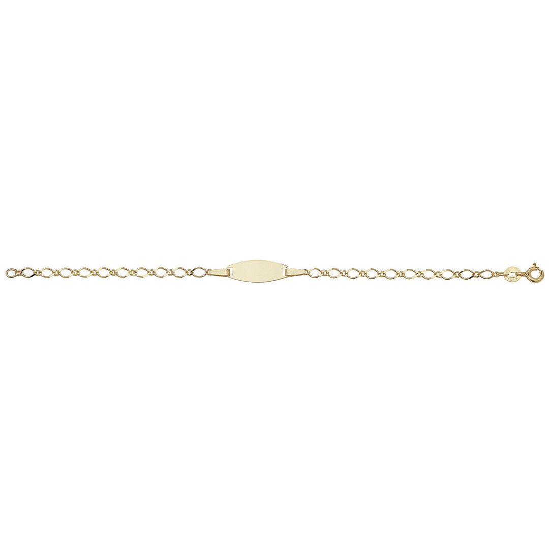 9 Carat (375) Yellow Gold Babies' 6 Inches ID Bracelet — 1.5g
