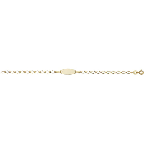 9 Carat (375) Yellow Gold Babies' 6 Inches ID Bracelet — 1.5g