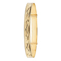 9 Carat (375) Yellow Gold Ladies' Diamond Cut Expandable 6.5mm Bangle — 6.9g