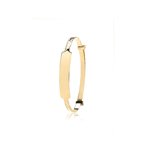 9 Carat (375) Yellow Gold Babies' Expandable 2.3mm ID Bangle — 1.4g