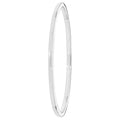 925 Sterling Silver Ladies' Oval Plain Bangle — 7.0g