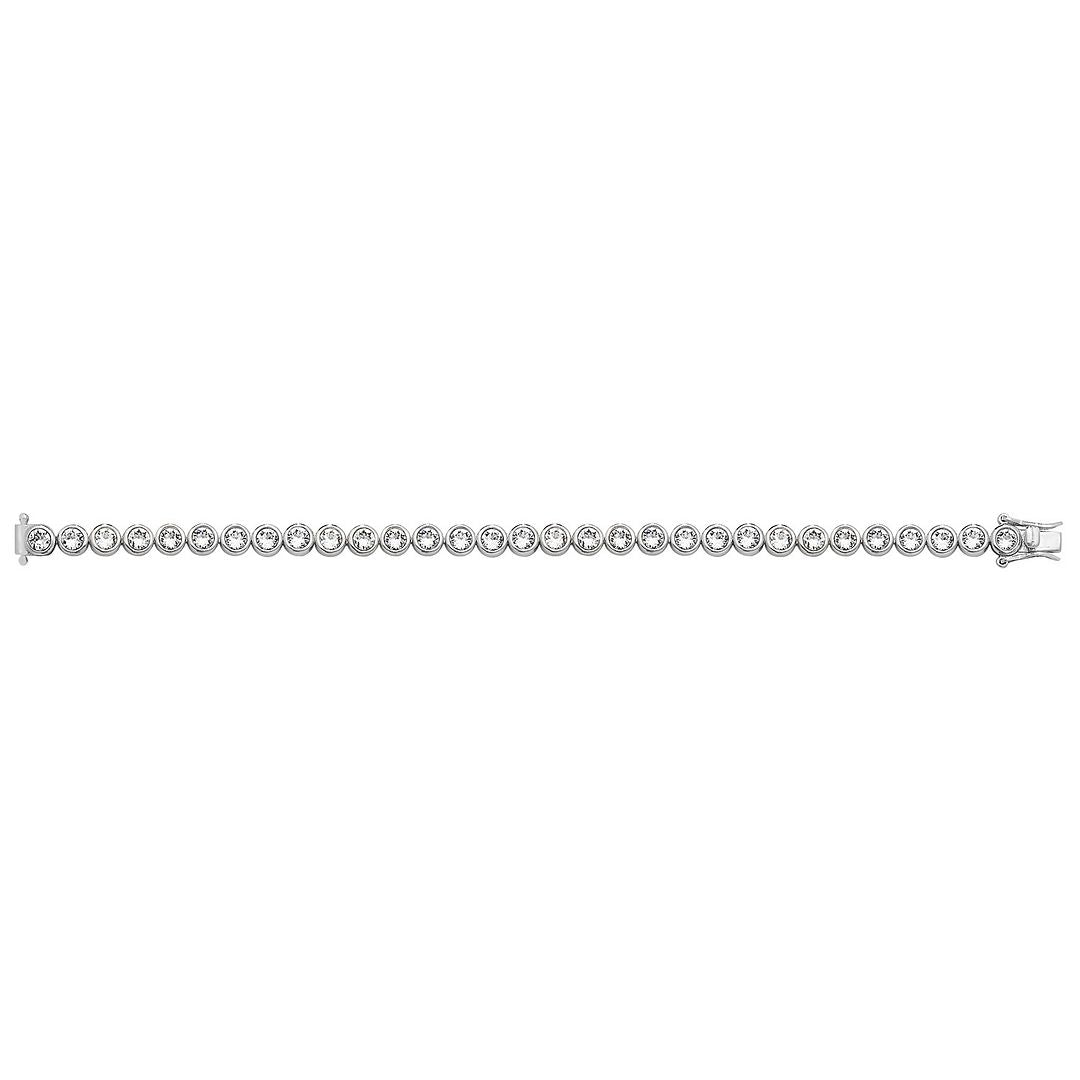 925 Sterling Silver Ladies' Set Bracelet — 17.8g