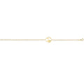 925 Sterling Silver Unisex Plated Globe Bracelet — 1.7g
