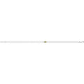 925 Sterling Silver Unisex Peridot Solitaire Bracelet — 1.2g