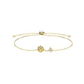 9 Carat (375) Yellow Gold Unisex Disc Pull Style Bracelet — 0.9g
