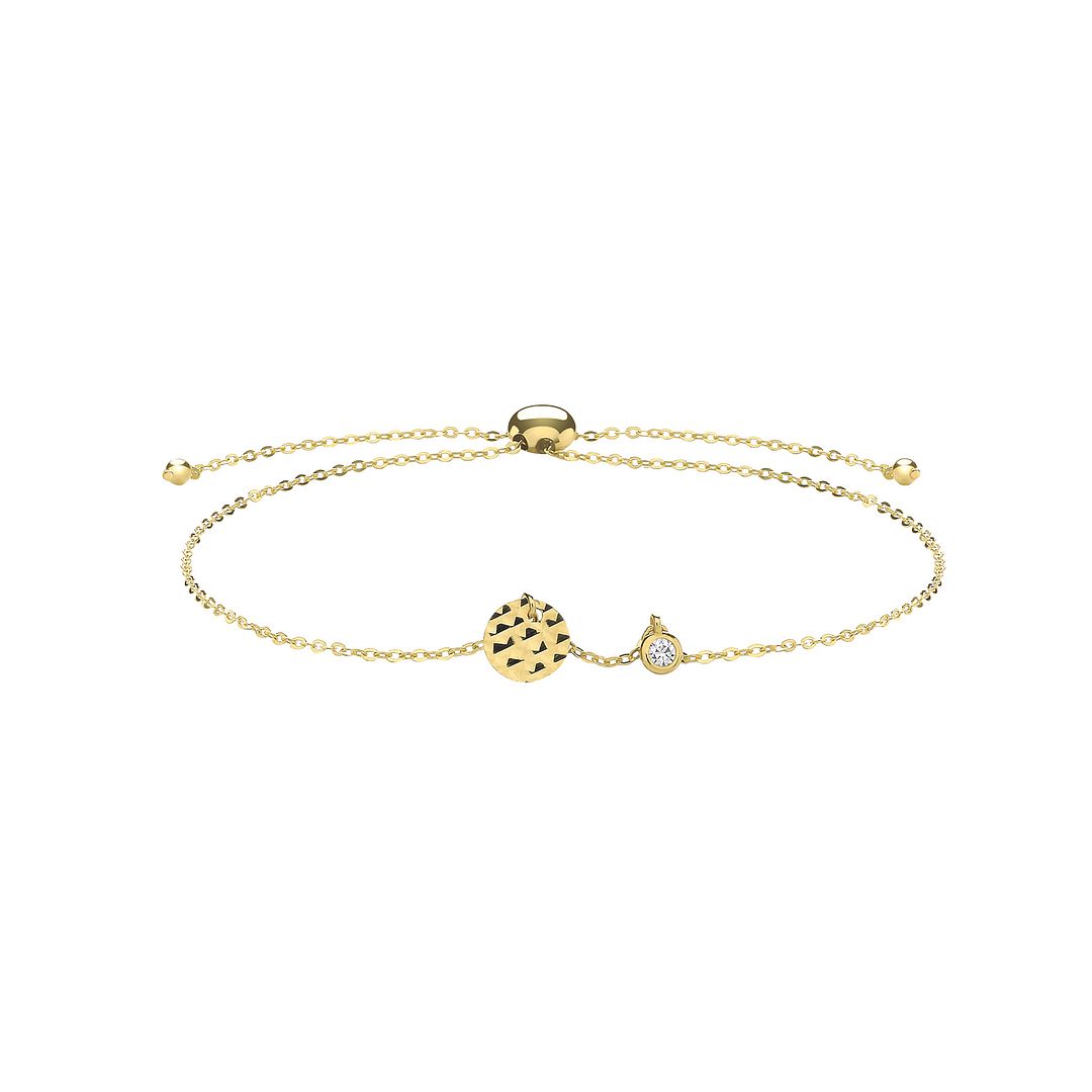9 Carat (375) Yellow Gold Unisex Disc Pull Style Bracelet — 0.9g