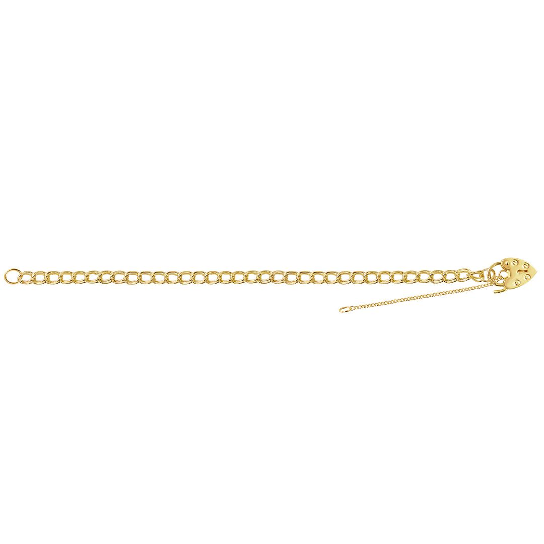 9 Carat (375) Yellow Gold Ladies' 7.5 Inches Charm Bracelet — 8.7g