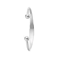 925 Sterling Silver Babies' ID Torc Bangle — 4.0g