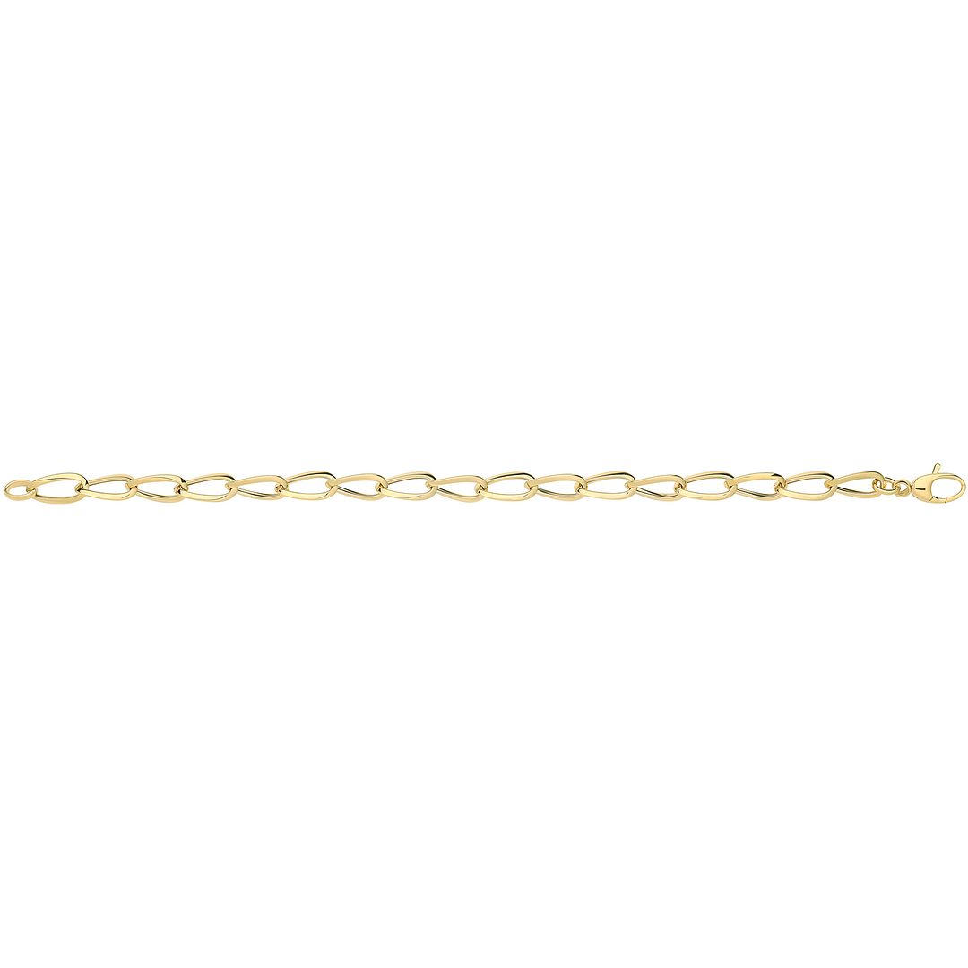 9 Carat (375) Yellow Gold Unisex Hollow Bracelet — 2.9g