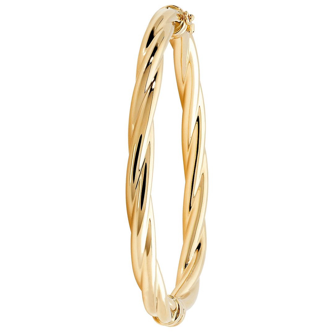 9 Carat (375) Yellow Gold Ladies' Hinged Bangle — 8.5g
