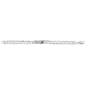 925 Sterling Silver Men's Flat Open Curb ID Bracelet — 14.0g