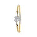 9 Carat (375) Yellow Gold Babies' Heart Bangle — 3.2g
