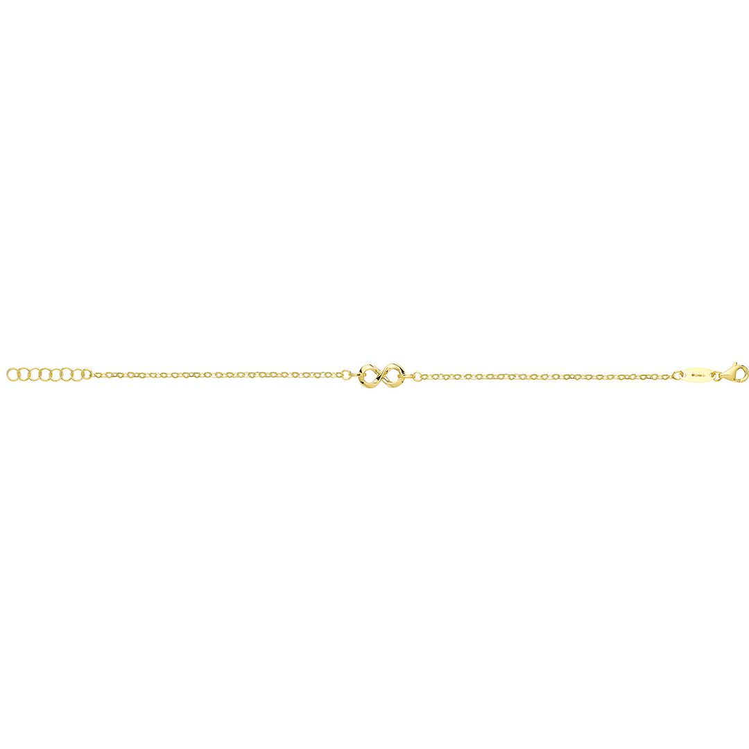 9 Carat (375) Yellow Gold Unisex Infinity Bracelet — 1.2g